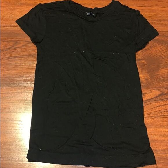 Zara Black Basic Tee - Picture 1 of 2